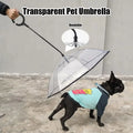 Clear C Handle Dog Rain Umbrella